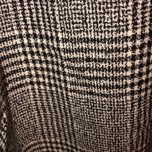 VTG 80s Wool Houndstooth Plaid Hi-waist Trouser - Picture 4 of 13